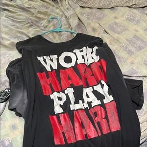 Bold Black Tee with Motivational Print